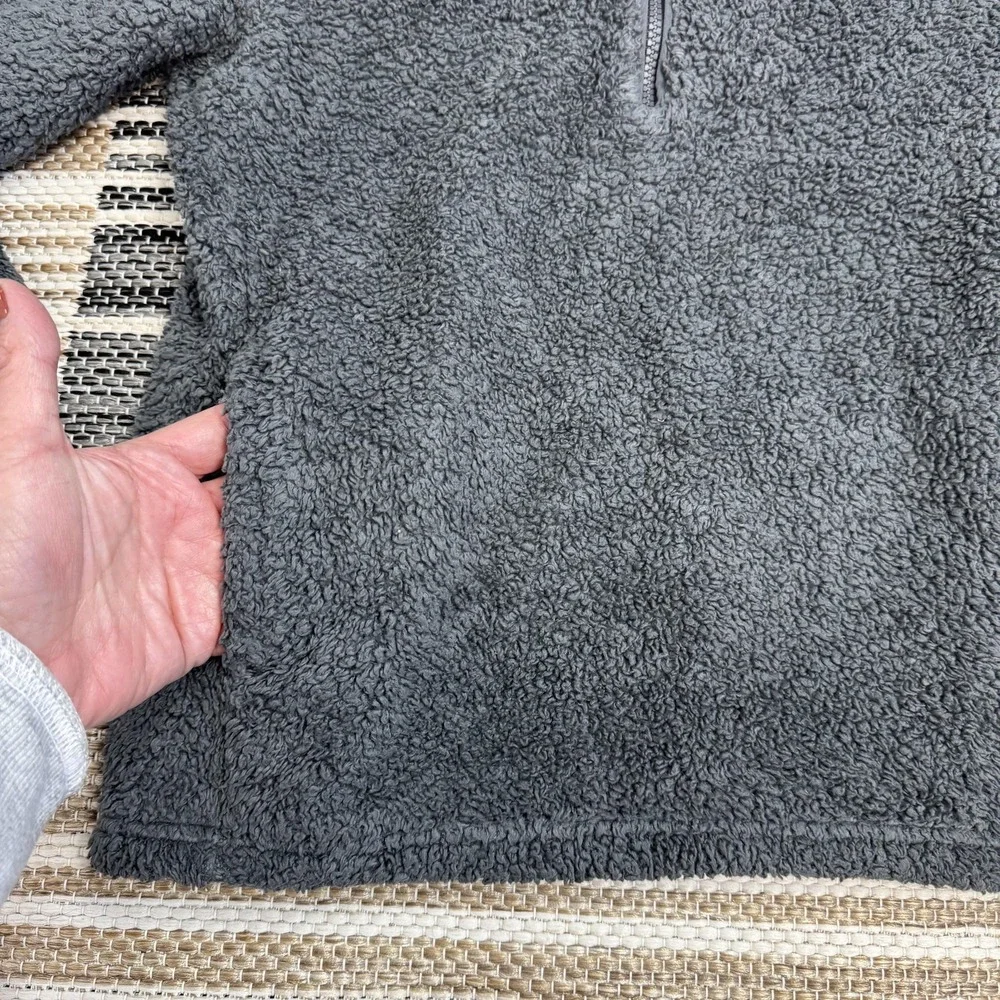 Patagonia Pullover Youth Medium Gray Los Gatos 1/4‎ Zip Fleece Sherpa High Pile